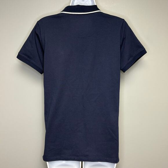 Tommy Bahama IslandZone Navy Nautical Beachy Quick Dry Golf Polo Womens Sz S - Picture 3 of 5